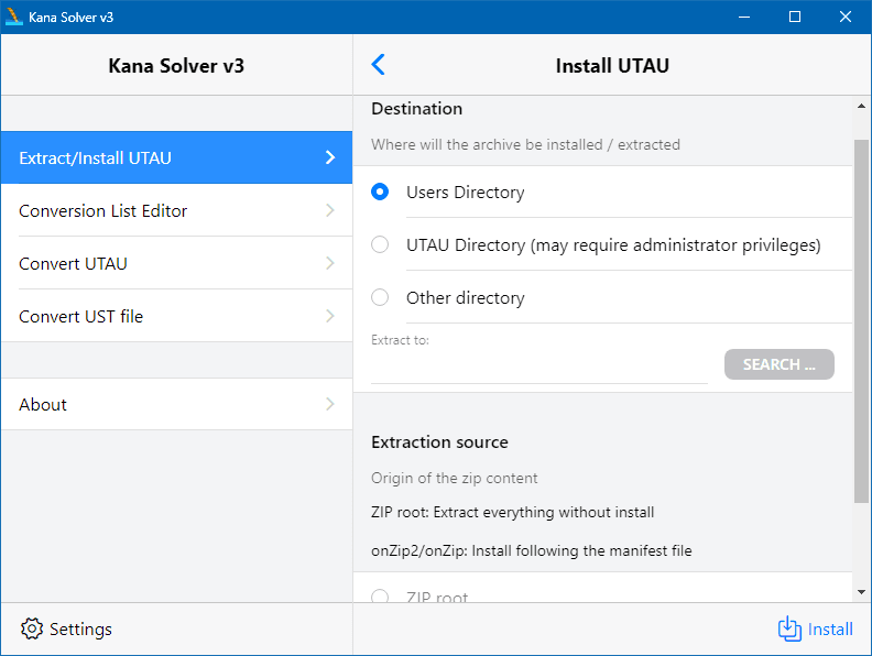 Extract files without messing with system locale